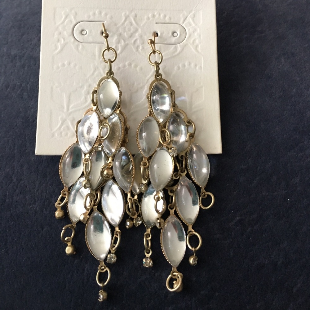 chandelier nickel free earrings NWT